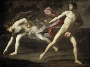 Atalanta a Hippomenes, 1618-1619. od Guido Reni