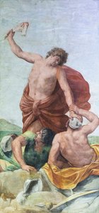 Aldobrandinin häiden huoneen kattofreskot, jotka kuvaavat kohtauksia Samsonin tarinoista (fresko) od Guido Reni