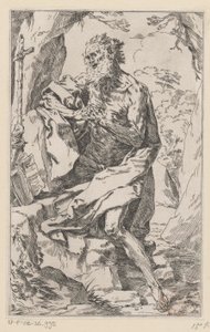 Svatý Jeroným v divočině od Guido Reni