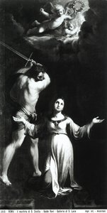 Umučení svaté Cecílie, kolem roku 1603 od Guido Reni