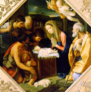 Klanění Ježíše Krista, c1640 od Guido Reni