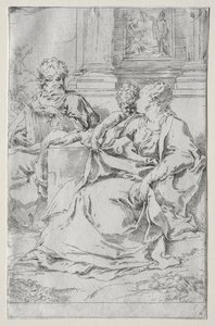 Svatá rodina. od Guido Reni