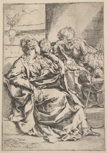 Svatá rodina, ca. 1595-1600. od Guido Reni