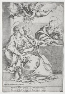 Svatá rodina se dvěma anděly od Guido Reni