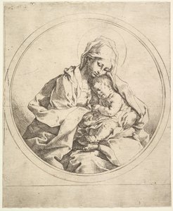Madona a dítě v kole. od Guido Reni