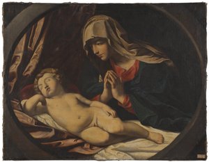 Panna Marie a spící dítě od Guido Reni