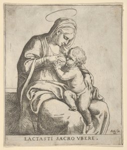 Panna kojící nemluvně Krista, ca. 1590-1610. od Guido Reni
