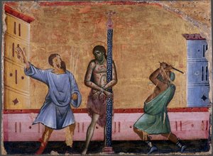 Bičování Krista, c. 1280