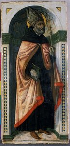 St. Augustine, cca 1500 (tempera na dřevě) od Guidoccio di Giovanno Cozzarelli