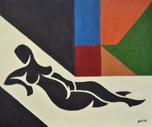 Tiziánova Venuše, 2016 (olej na plátně) od Guilherme Pontes