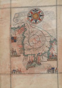 Biskajský záliv v atlase Guillauma Brouscona (1540-1560) od Guillaume Brouscon