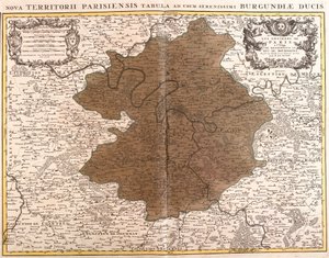 Mapa Ile de France (lept od Guillaume Delisle