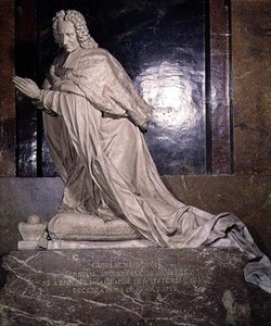 Hrobka kardinála Guillauma Duboise (1656-1723) 1705 (mramor)