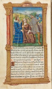 Tištěná kniha hodin (římské užití): fol. 111v, sv. Apollonia od Guillaume Le Rouge
