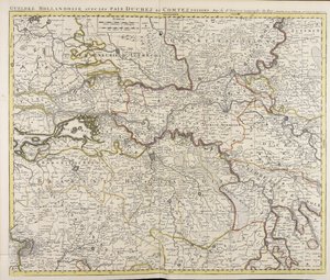 Gueldre hollandoise avec les pais, duchez et comtez voisins / par le sr. Sanson geographe du roy od Guillaume Sanson