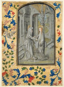 List z knihy hodin: Zvěstování pastýřům, c. 1470-1480.