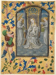 List z knihy hodin: Prezentace v chrámu, c. 1470-1480.