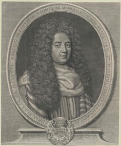 Adrien-Alexandre marquess Comte de Manevilette Crevecoeur (print) od Guillelmus Vallet