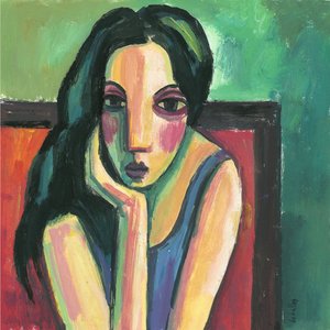 Černovlasá dívka, 2013 (kvaš na papíře) od Guillermo Martí Ceballos