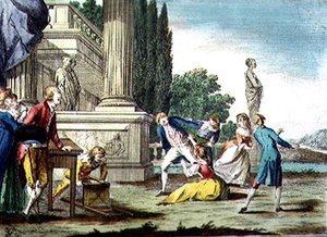 Florentské hry, Madonna Fruscellina (barevná rytina)