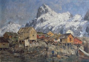 Svolvær (malba) od Gunnar Berg