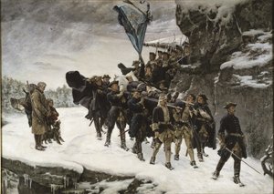 Přinést domů tělo švédského krále Carla XII., 1884