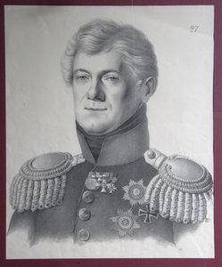 Portrét prince Dmitrije Vladimiroviče Golitsyna 1771-1844, 20. léta 19. století od Gustav Adolf Hippius