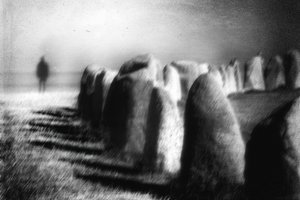 Krajina s tajemným kamenným kruhem od Gustav Davidsson