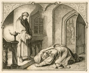 Martin Luther spolu s lupičem Hansem Kohlhasem (1500-1540) od Gustav Ferdinand Leopold Konig