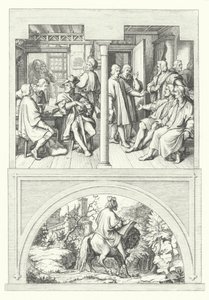 Scény ze života Martina Luthera (rytina) od Gustav Ferdinand Leopold Konig