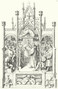 Scény ze života Martina Luthera (rytina) od Gustav Ferdinand Leopold Konig