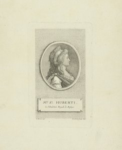Portrét operní pěvkyně Antoinetty Saint-Hubertyové 1756-1812, c. 1790. od Gustav Georg Endner
