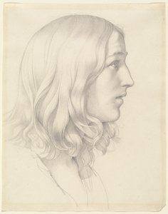 Hlava mladého muže od Gustav Heinrich Naeke