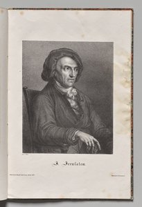 Slavní němečtí autoři: Portrét Johanna Friedricha Wilhelma Jerusalema od Gustav Karl Friedrich Luderitz