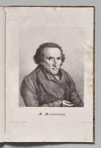 Slavní němečtí autoři: Portrét Mojžíše Mendelssohna od Gustav Karl Friedrich Luderitz