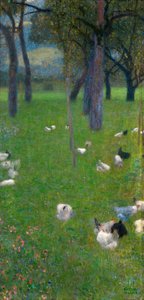 Po dešti Zahrada s kuřaty ve Svaté Agátě, 1898 od Gustav Klimt