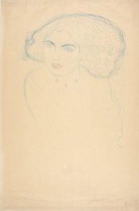 Hlava ženy, c. 1916. od Gustav Klimt