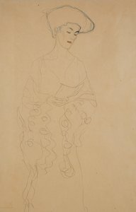 Odbočka mírně doleva, 1907 od Gustav Klimt