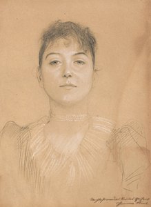 Portrét ženy, cca 1890-1891 od Gustav Klimt