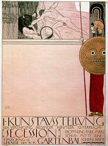 Plakát k první výstavě Secese (Theseus a Minotaurus) od Gustav Klimt