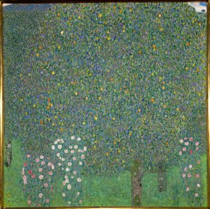Růže pod stromy. 1918 (malba na plátně) od Gustav Klimt
