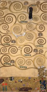 Skici k vlysu pro Palais Stoclet v Bruselu (akvarel a tužka na papíře) od Gustav Klimt