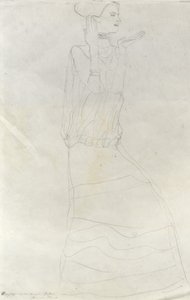 Stojící žena se zdviženýma rukama od Gustav Klimt