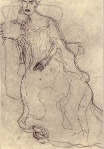 Studie k obrazu Portrét Adele Bloch-Bauer I od Gustav Klimt