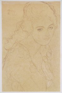 Studie k obrazu Portrét Ria Munk III od Gustav Klimt