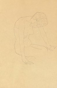 Studie ženského aktu, c.1908-1909 od Gustav Klimt