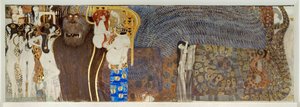 Beethovenův vlys, detail od Gustav Klimt