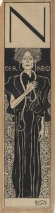 Závist, 1898. od Gustav Klimt