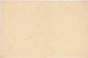 Dvě studie ležící ženy, 1913 od Gustav Klimt