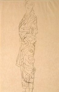 Žena v kimonu od Gustav Klimt